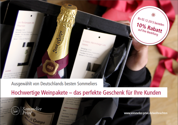 Unterstützt Sommelier Privé beim B2B-Weihnachtsgeschäft!