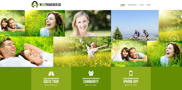 Steady Increase in nichtraucher.de Users