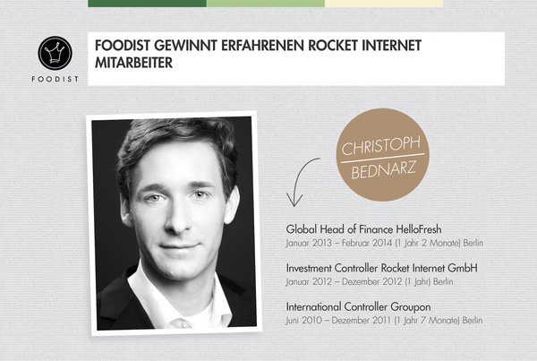 Ehemaliger Global Head of Finance von HelloFresh wechselt zu Foodist