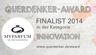 MYPARFUM im Innovation-Award Finale und Bitte um Mithilfe