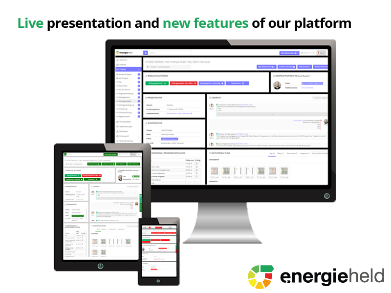 Energieheld Adds New Features and Provides Investors with a Look behind the Scenes of Its Platform