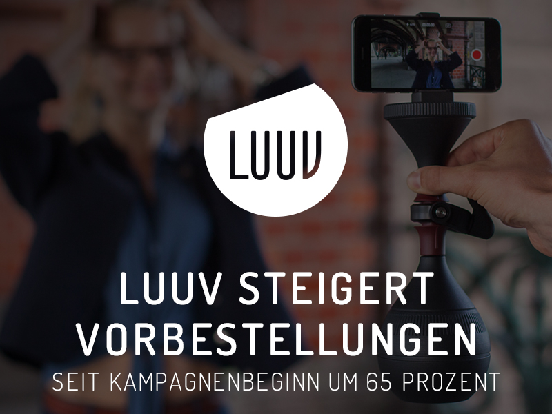 LUUV steigert Vorbestellungen seit Kampagnenbeginn um 65 Prozent