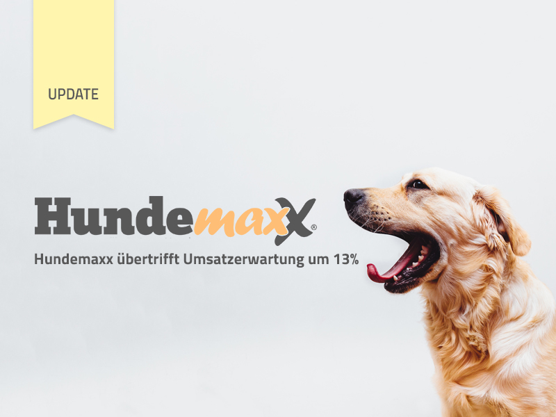 Hundemaxx übertrifft Umsatzerwartung für 2016 bisher um 13%