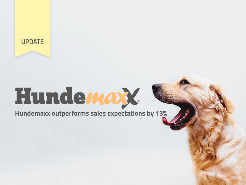 Hundemaxx outperforms 2016 sales expectations by 13% so far