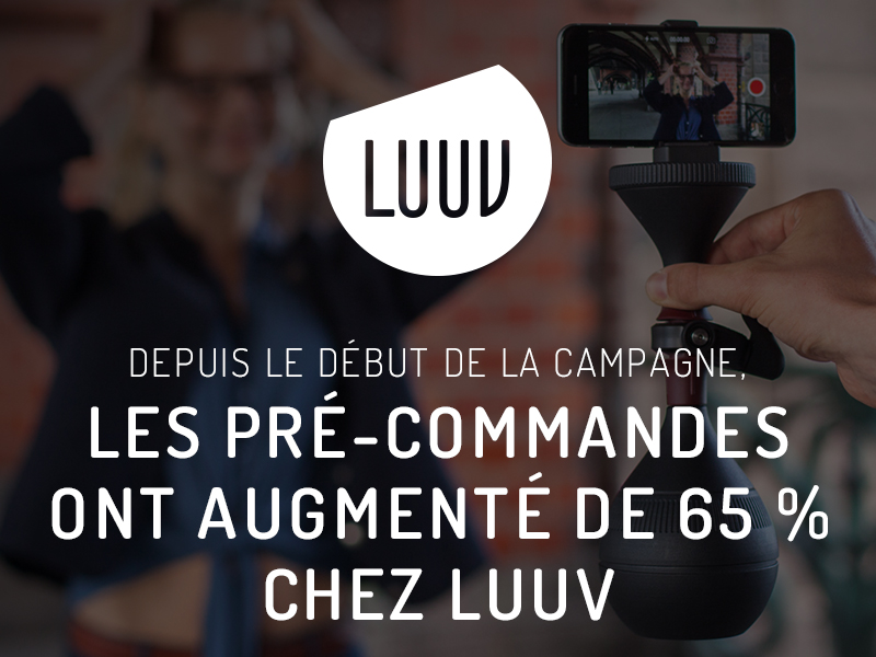 Depuis le début de la campagne, les pré-commandes ont augmenté de 65 % chez LUUV.
