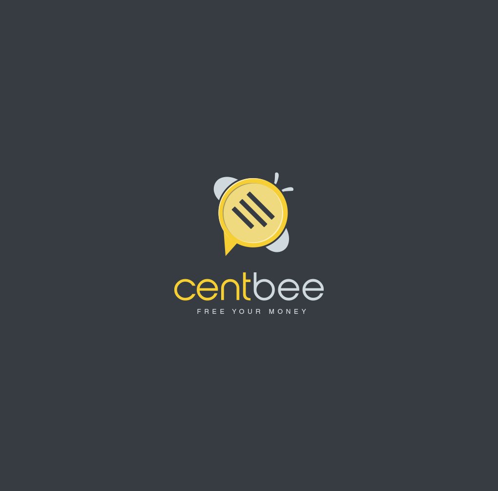 Fleißig wie die Bienen. Mobile App Logo von HeART für centbee