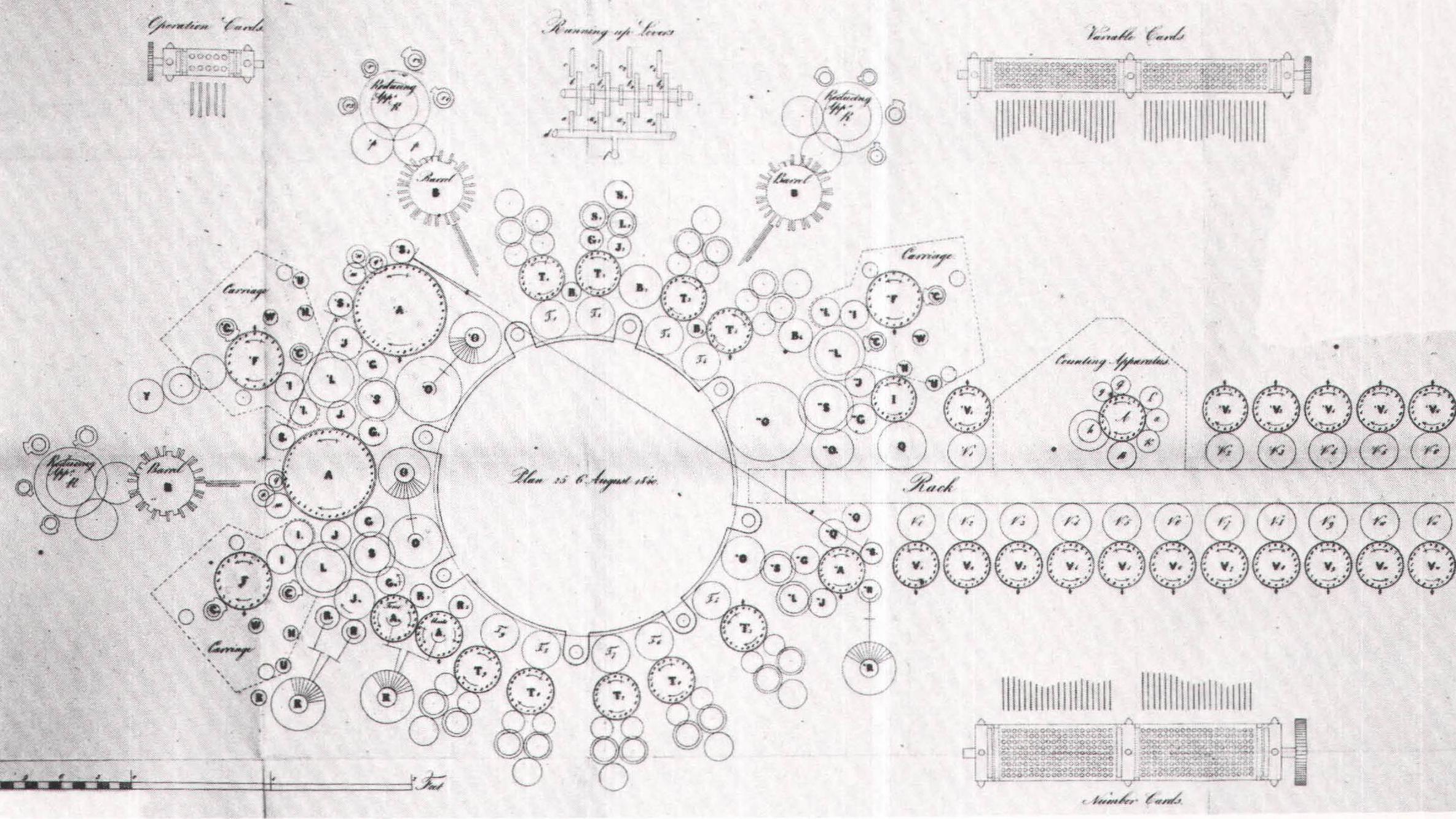 Charles Babbage's Pläne der 