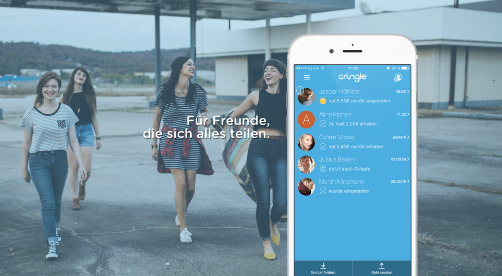Das FinTech Cringle ermöglicht es, per sms Geld zu überweisen