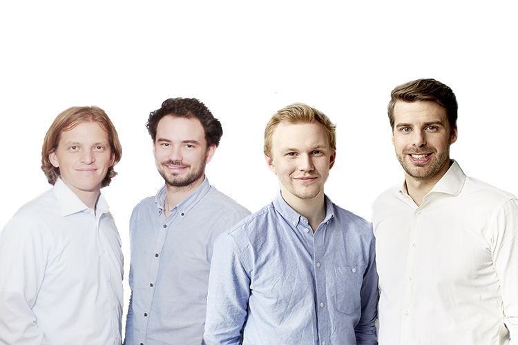 Florian und Florian von MeineSpielzeugkiste.de und Ole und Alexander von Foodist hatten ihren Auftritt schon&nbsp;