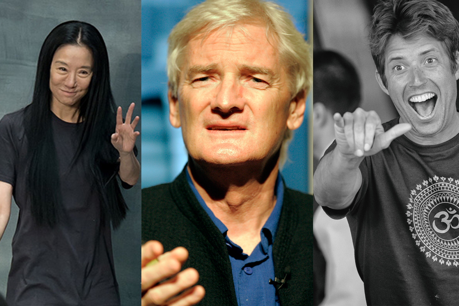 Vera Wang, Sir James Dyson und Nick Woodman