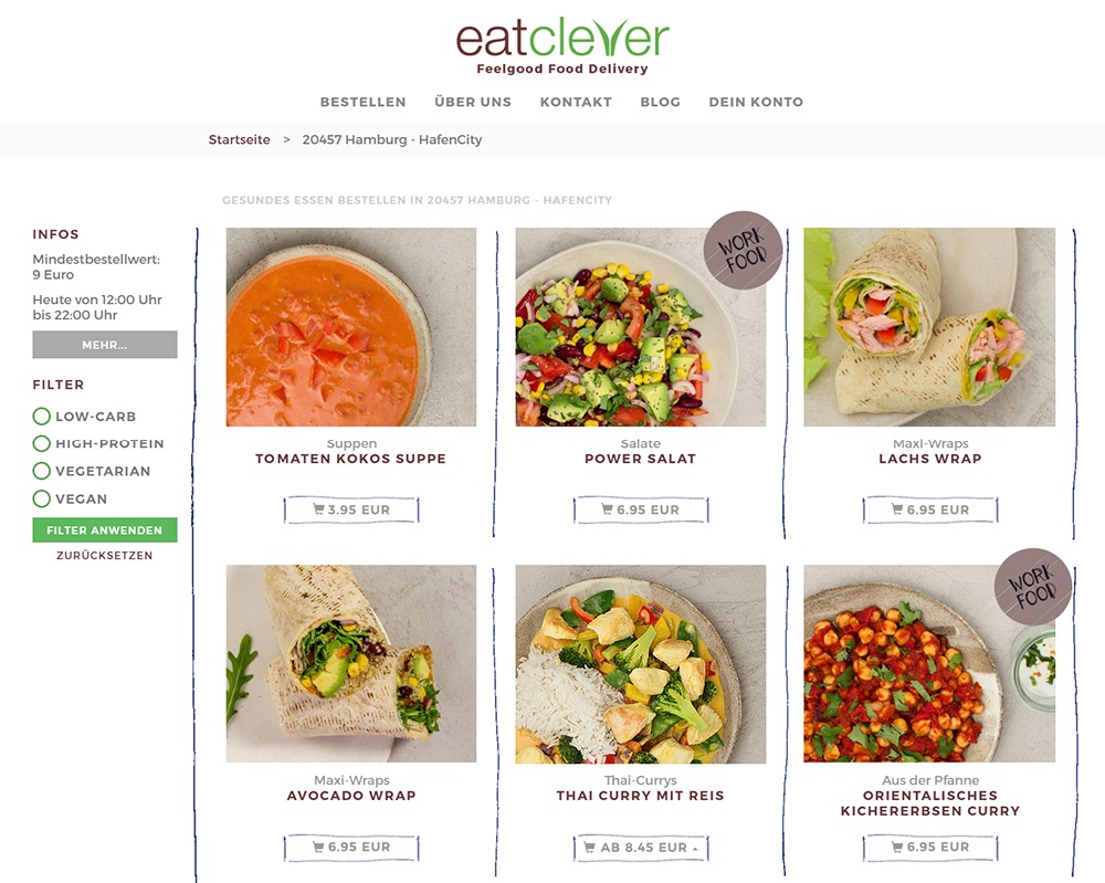 eatclever Webseite