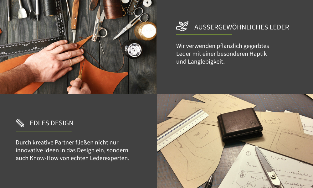 Design und Material von poqit
