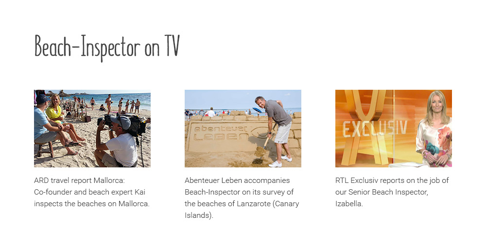 Beach-Inspector on TV