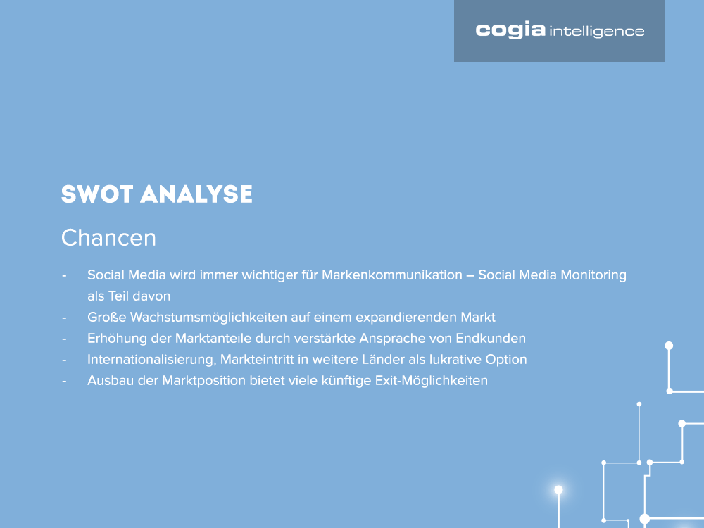SWOT - Chancen Cogia