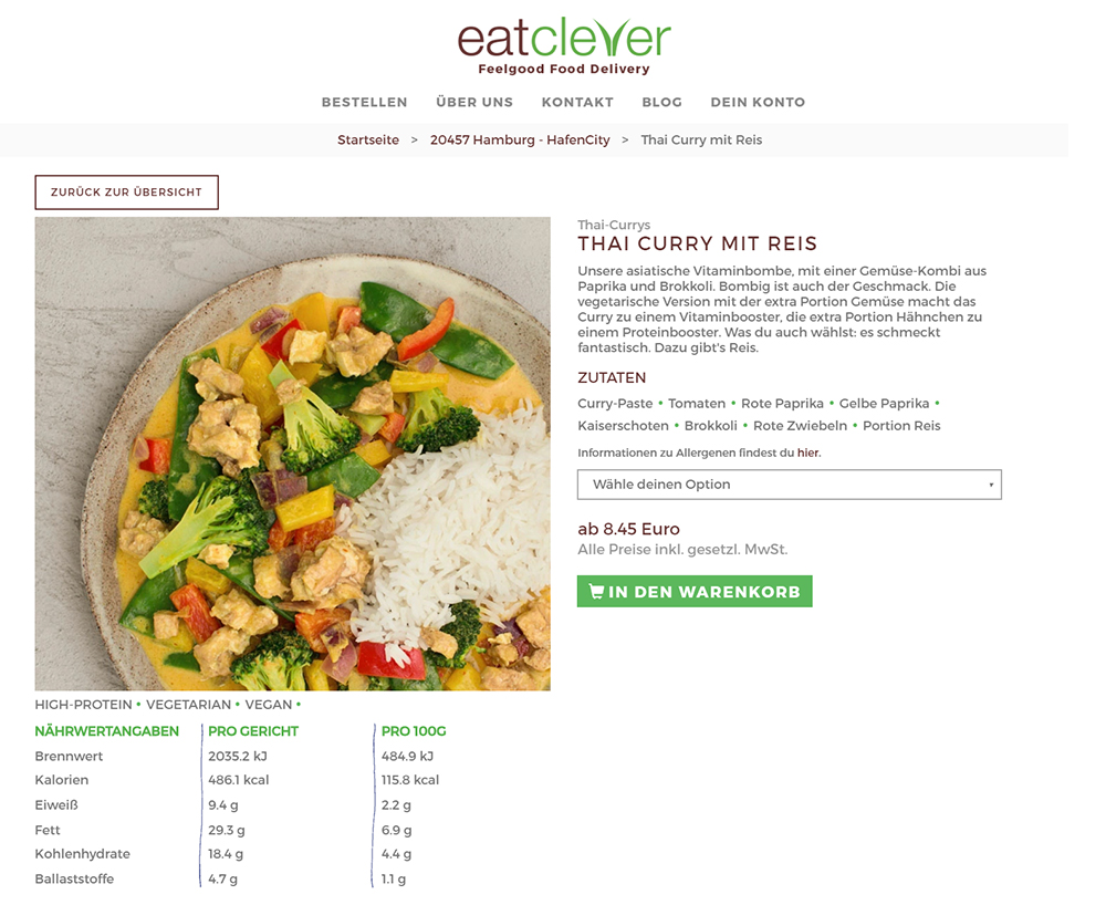 Eatclever Ubersicht