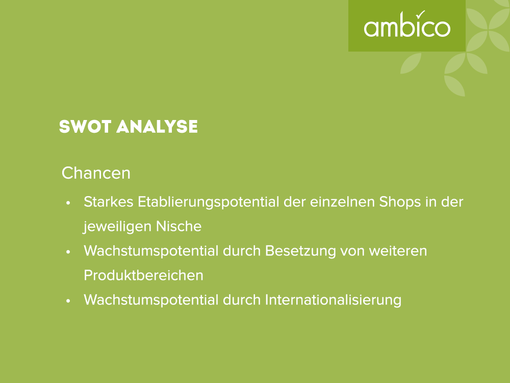 ambico - SWOT Analyse Chancen