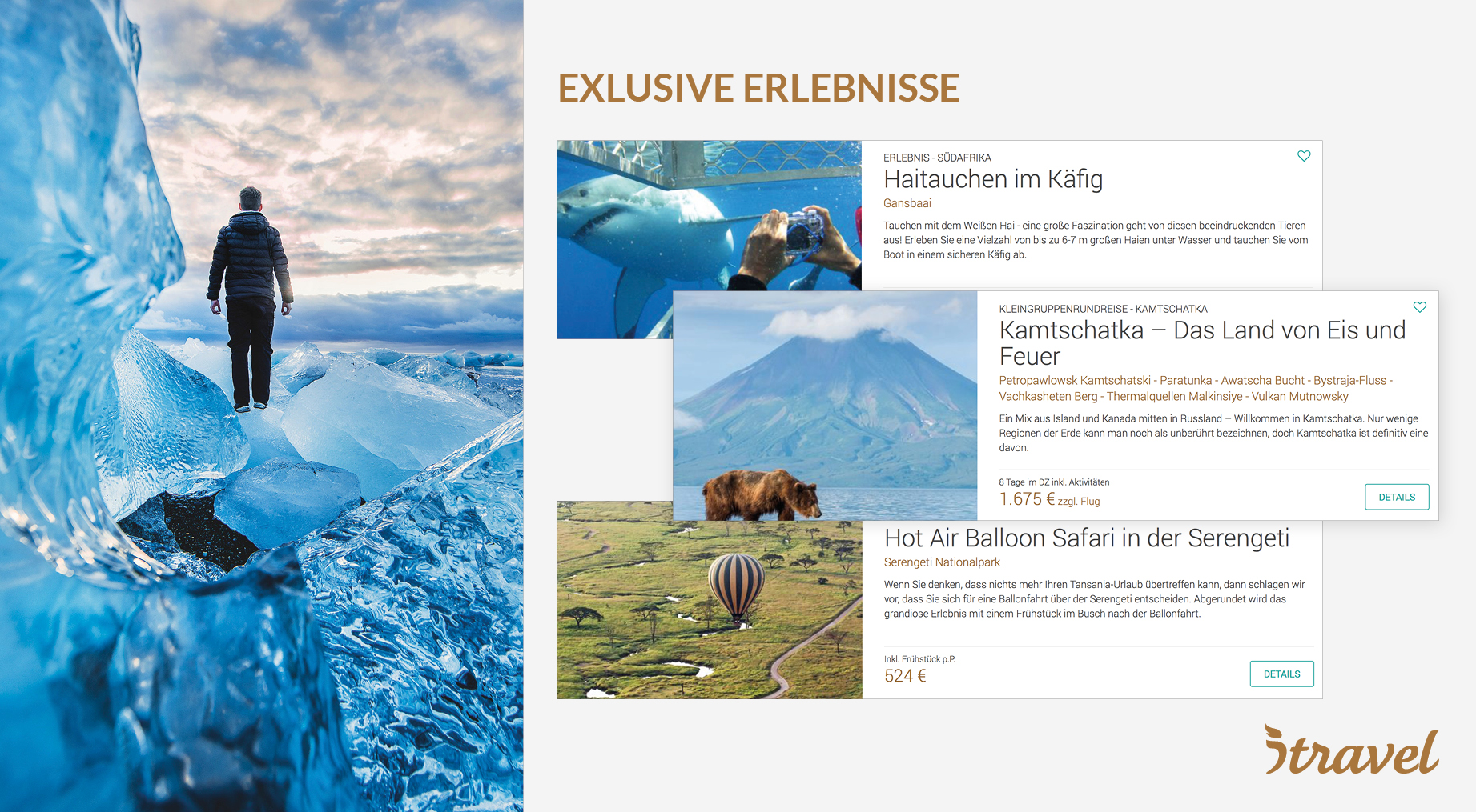 Exklusive Erlebnisse bei itravel