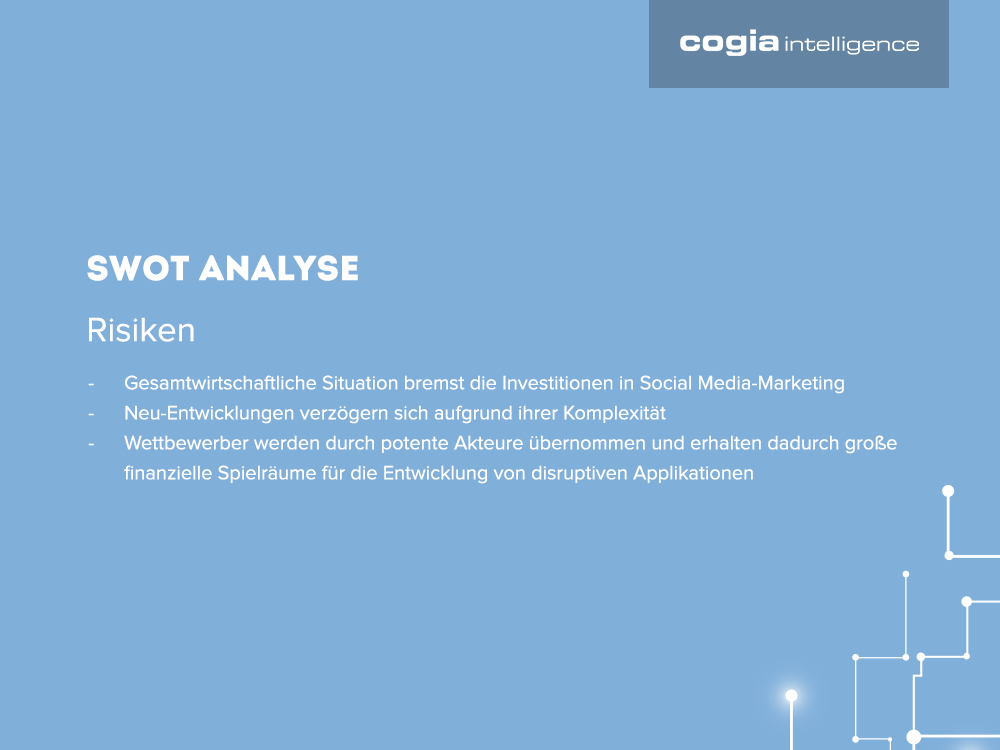 SWOT - Risiken Cogia