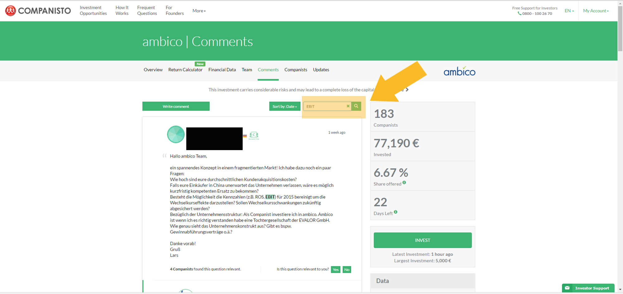 Companisto Screenshot keyword Companisto Screenshot keyword