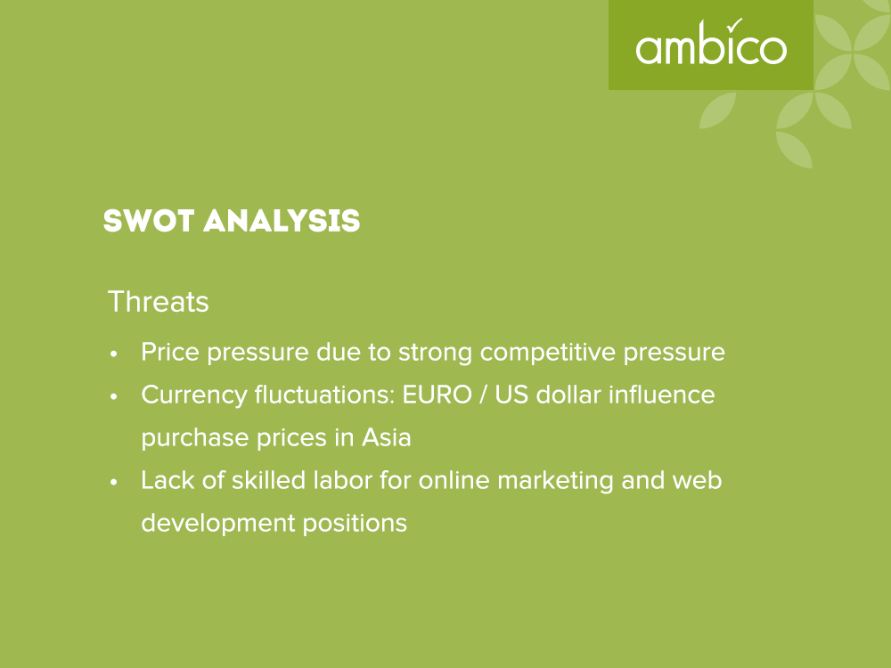 ambico - SWOT Analysis Threats